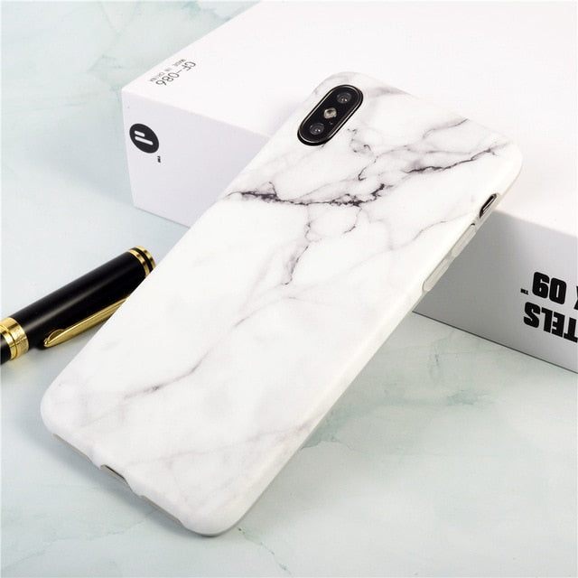 Marble Stone Gel Case for Apple iPhone