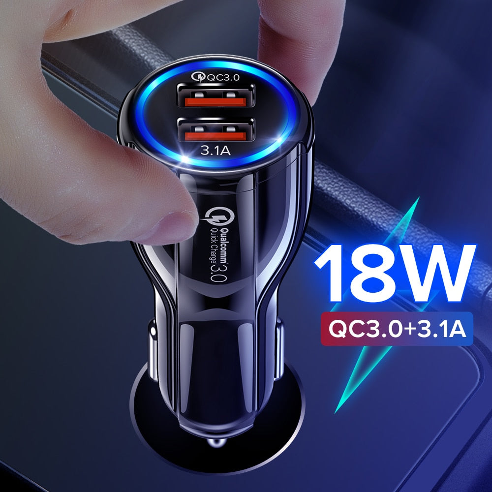 Dual USB Car Charger Fast Charging