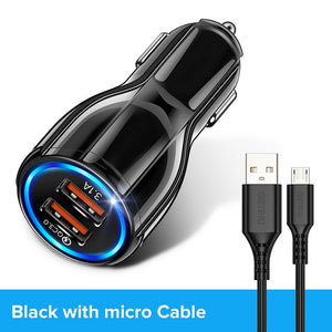 Dual USB Car Charger Fast Charging